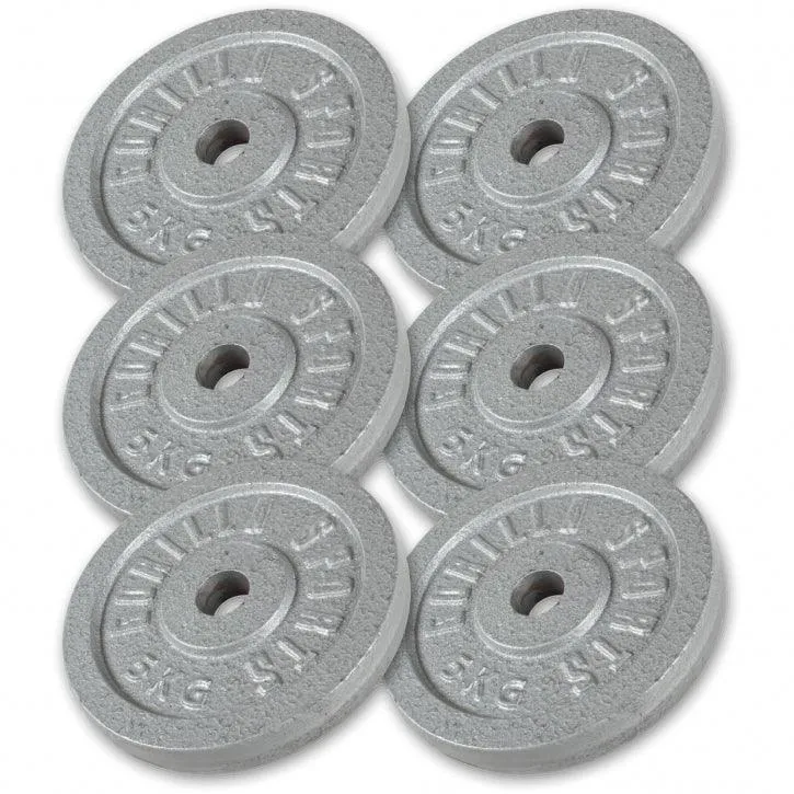 Hantelscheibe Guss Silber 0.5-30 KG