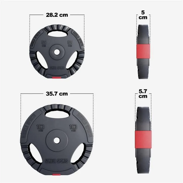 Gripper Kunststoff Hantelscheiben 1.25 - 15 KG