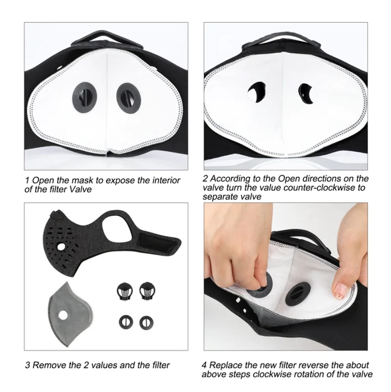 N95 Antiviral Sport Face Mask And Filter Only Option