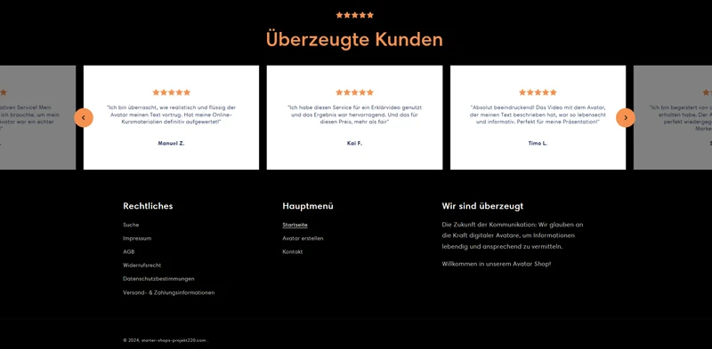 Der Avatar - Shop - Projekt #220