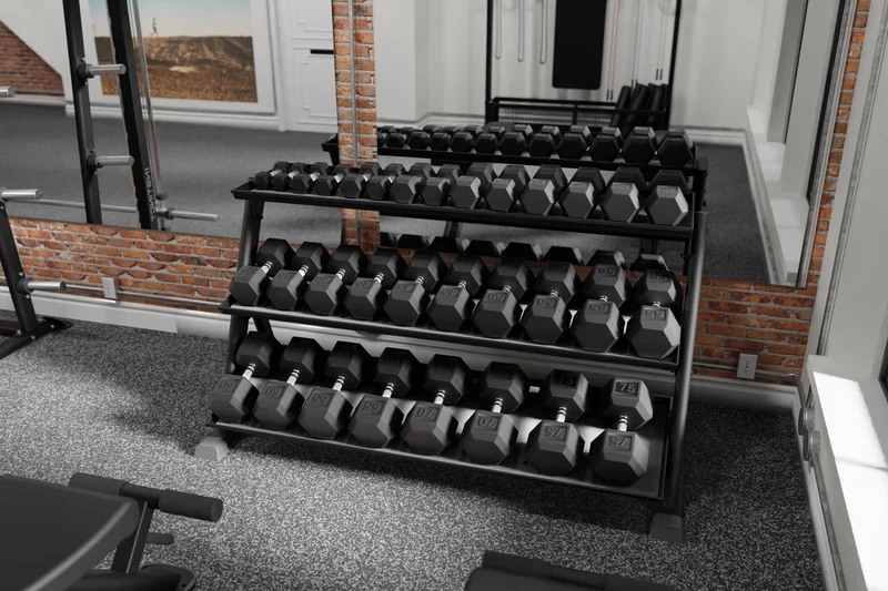 3-Tier Dumbbell Rack
