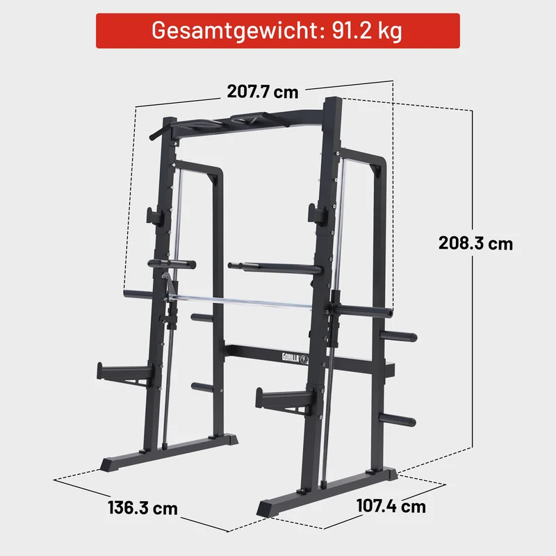 Half Rack Smith Machine