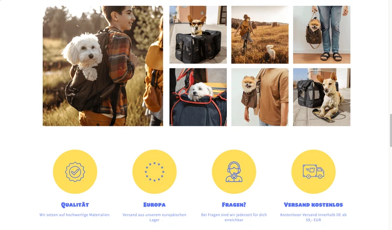 Der Hundetaschen Shop - Projekt #169