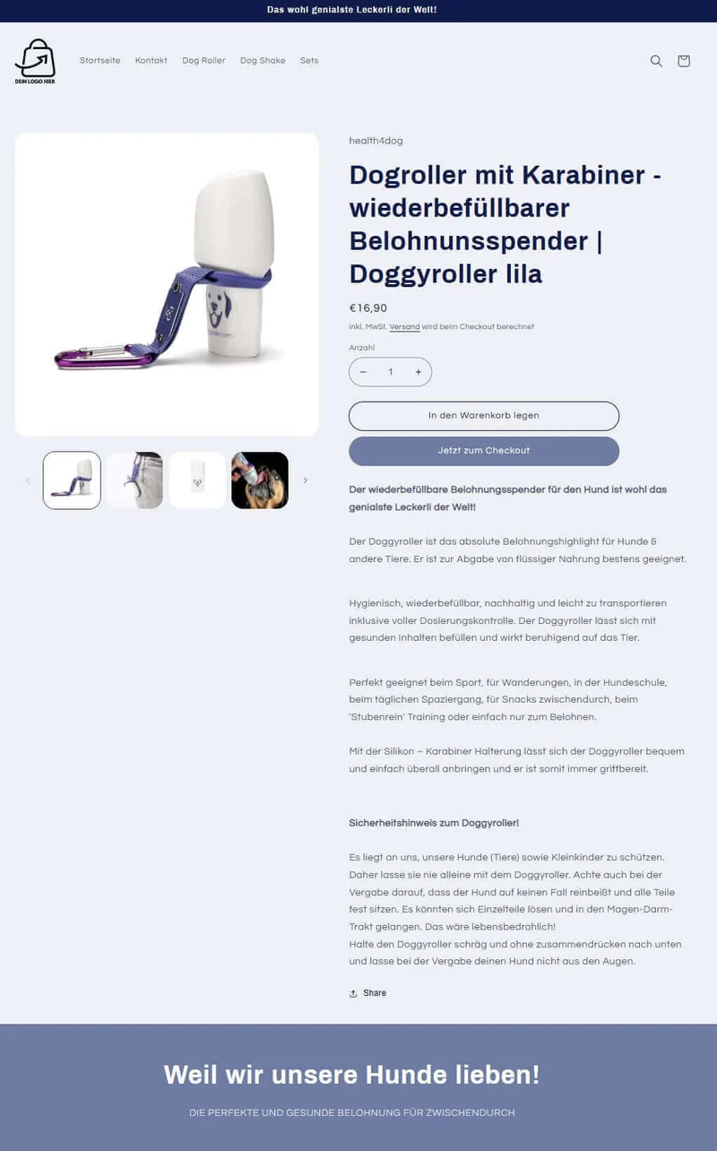 Der gesunde Leckerli Shop - Projekt #161