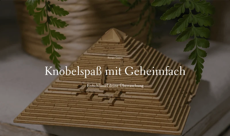 Escape Game aus Holz Shop - Projekt #158