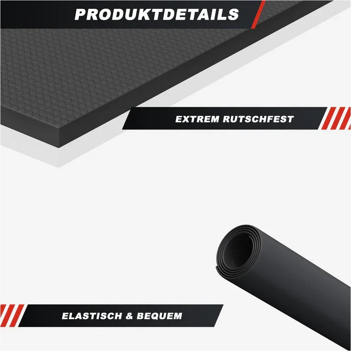 Bodenschutzmatte rutschfest 120/180 x 60 cm & 6 mm Dicke
