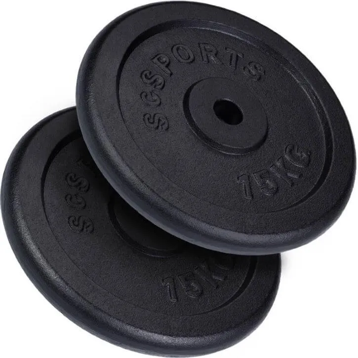 Hantelscheibenset Gusseisen 2x15 kg