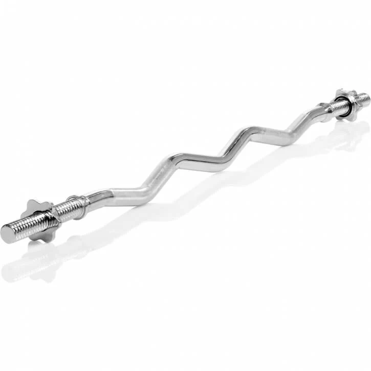 MOVIT 120cm Curlstange mit Sternverschluss Chrom