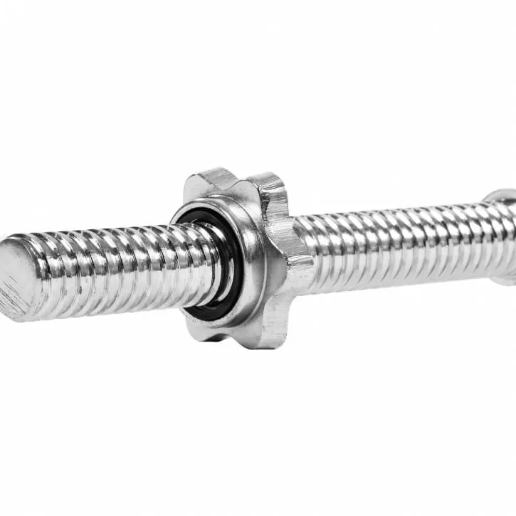 MOVIT 120cm Curlstange mit Sternverschluss Chrom