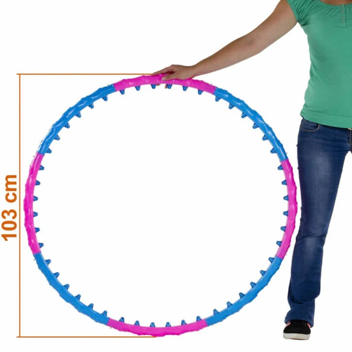 MOVIT Hip Hoop, Hula Hoop Reifen, 48 Magneten, Ø 103 cm