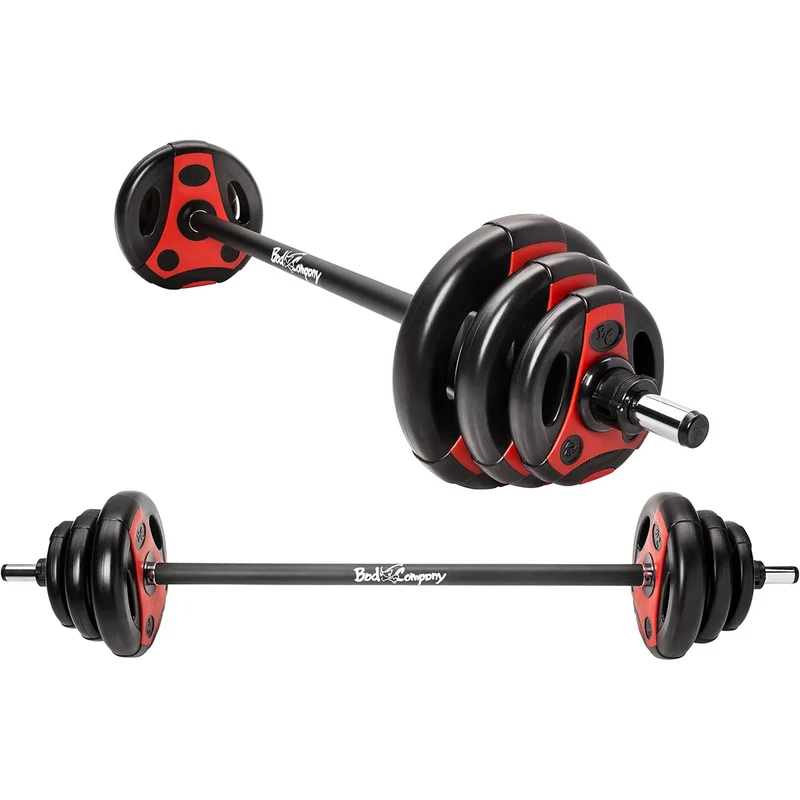 Aerobic Langhantel-Set 20,6 kg schwarz/rot
