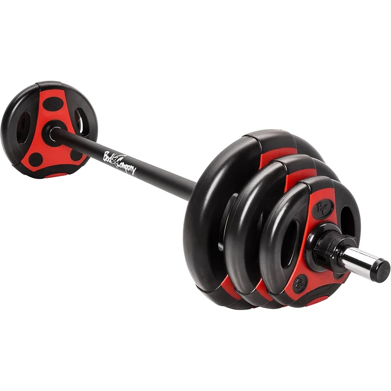 Aerobic Langhantel-Set 20,6 kg schwarz/rot