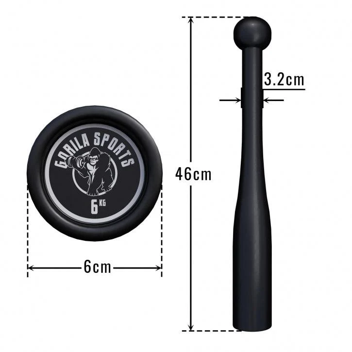 Indian Clubbells 2-20 KG