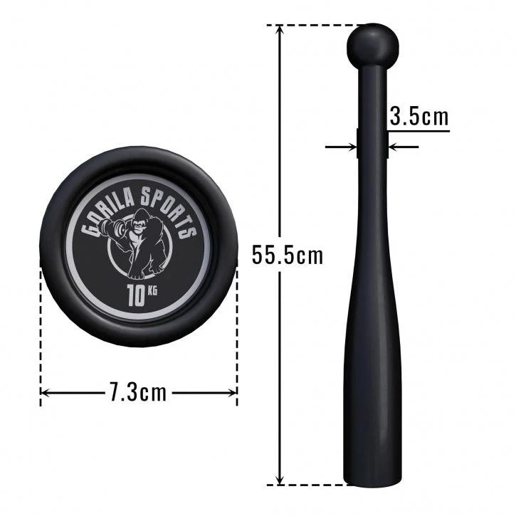 Indian Clubbells 2-20 KG