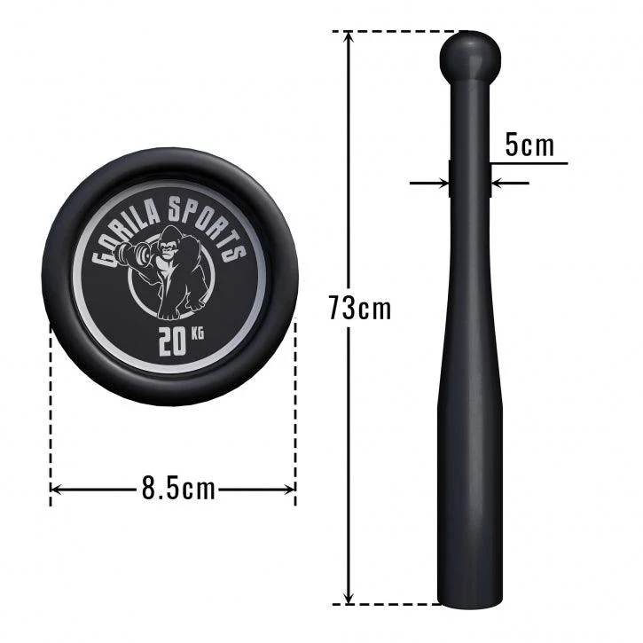 Indian Clubbells 2-20 KG