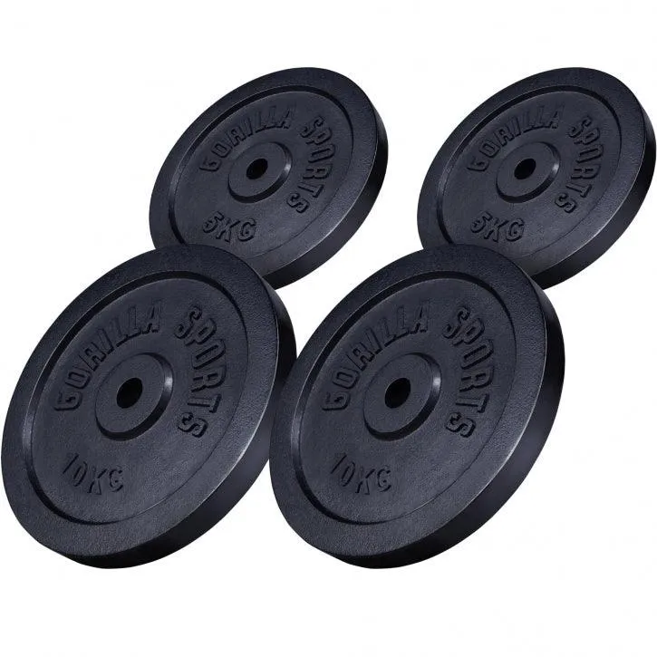 Hantelscheibe Guss Schwarz 0.5-30 KG