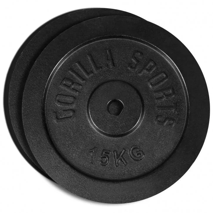 Hantelscheibe Guss Schwarz 0.5-30 KG