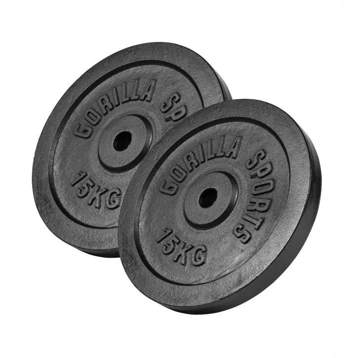 Hantelscheibe Guss Schwarz 0.5-30 KG