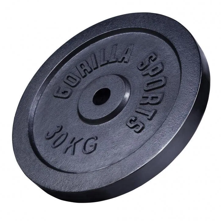 Hantelscheibe Guss Schwarz 0.5-30 KG