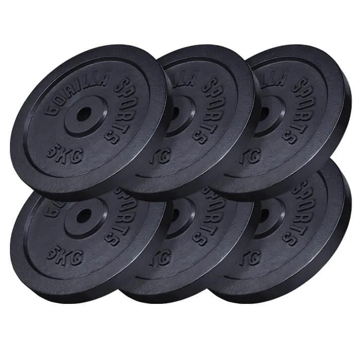 Hantelscheibe Guss Schwarz 0.5-30 KG