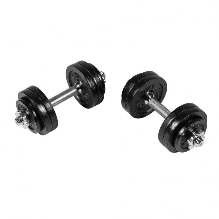 Kurzhantelset Gusseisen 30 kg schwarz