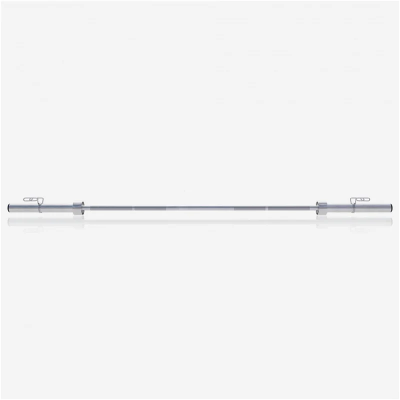 Olympia Langhantel 218 cm mit Federverschluss Chrom