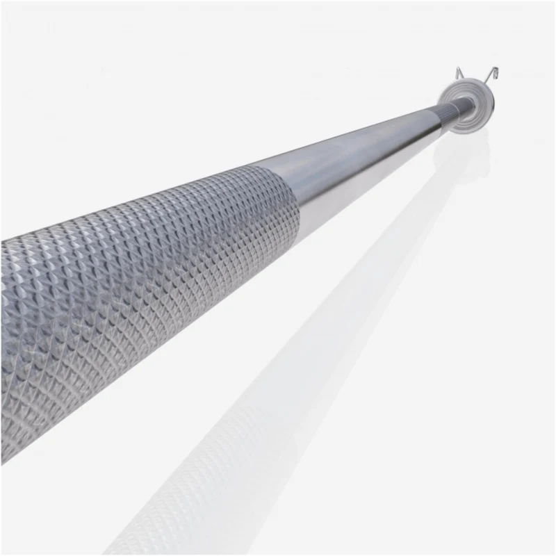 Olympia Langhantel 218 cm mit Federverschluss Chrom