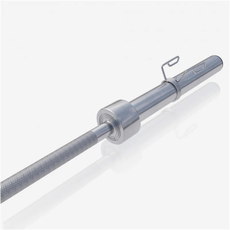 Olympia Langhantel 218 cm mit Federverschluss Chrom