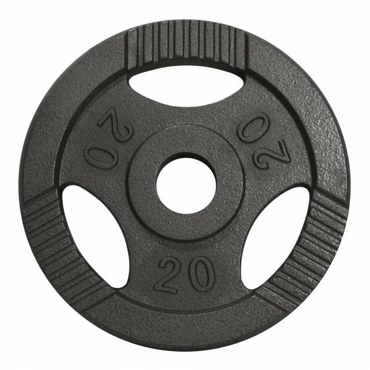 Hantelscheibe Guss Gripper 0.5-20 KG Silber