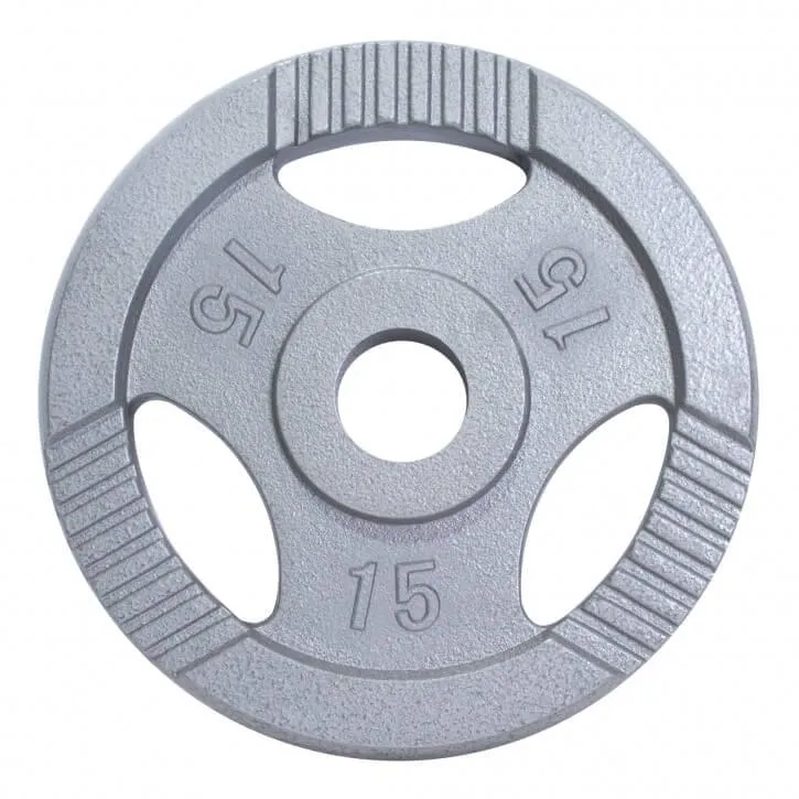 Hantelscheibe Guss Gripper 0.5-20 KG Silber