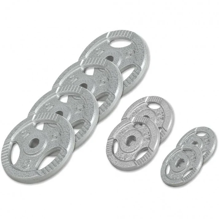 Hantelscheibe Guss Gripper 0.5-20 KG Silber
