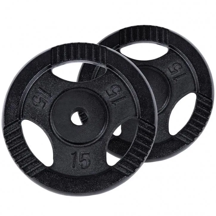 Hantelscheibe Guss Gripper Schwarz 0.5-20 KG