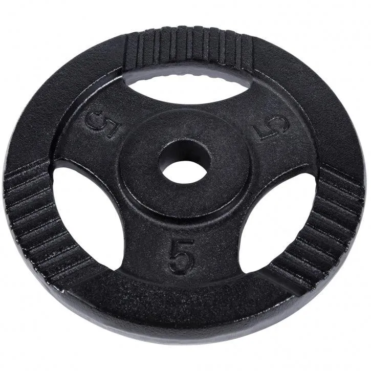 Hantelscheibe Guss Gripper Schwarz 0.5-20 KG