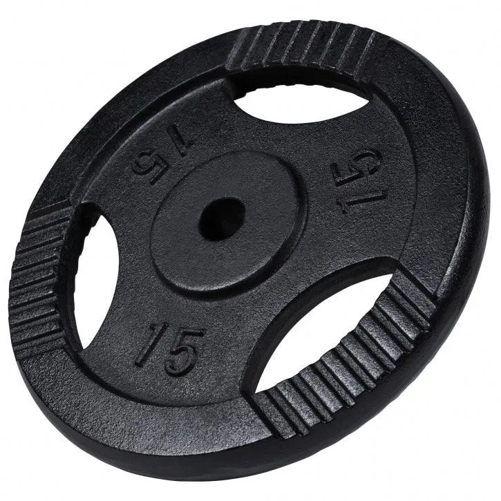 Hantelscheibe Guss Gripper Schwarz 0.5-20 KG