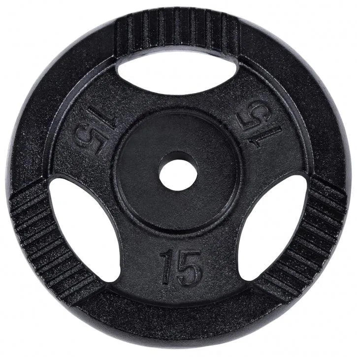 Hantelscheibe Guss Gripper Schwarz 0.5-20 KG