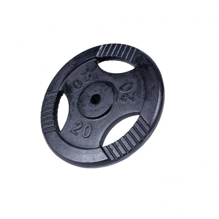 Hantelscheibe Guss Gripper Schwarz 0.5-20 KG