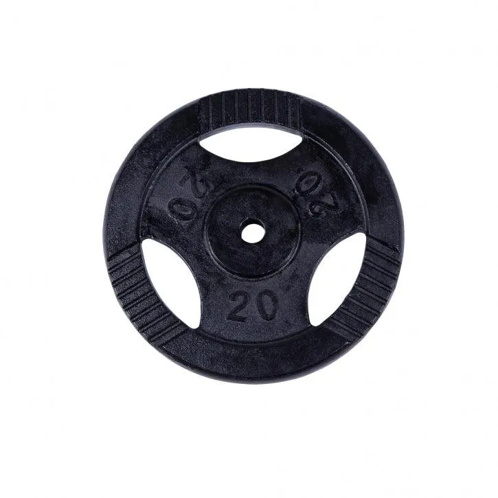 Hantelscheibe Guss Gripper Schwarz 0.5-20 KG