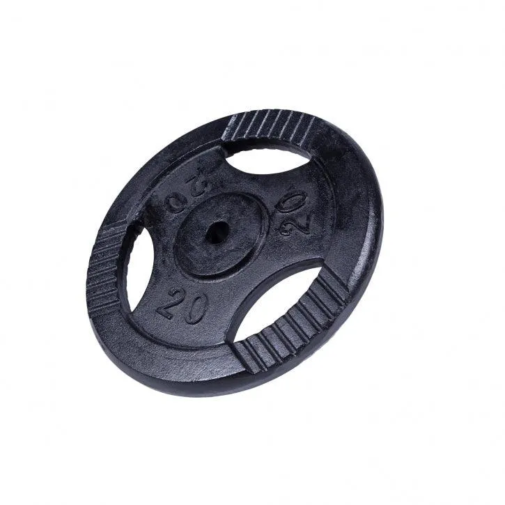 Hantelscheibe Guss Gripper Schwarz 0.5-20 KG