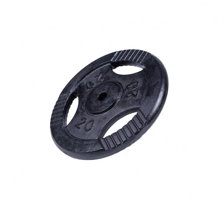Hantelscheibe Guss Gripper Schwarz 0.5-20 KG