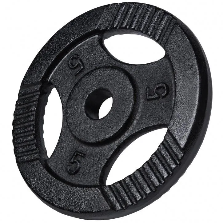 Hantelscheibe Guss Gripper Schwarz 0.5-20 KG