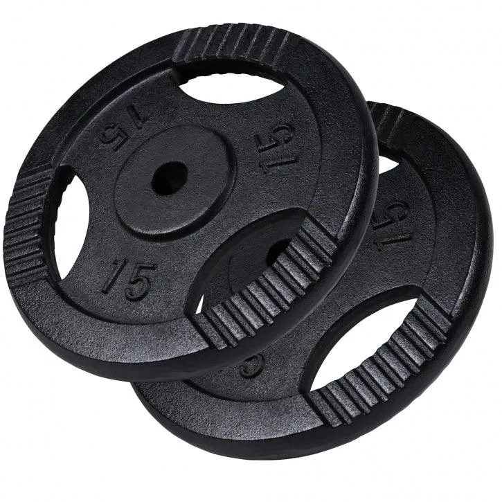 Hantelscheibe Guss Gripper Schwarz 0.5-20 KG