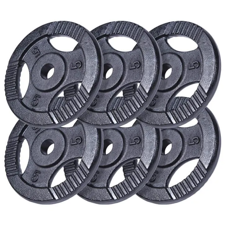 Hantelscheibe Guss Gripper Schwarz 0.5-20 KG