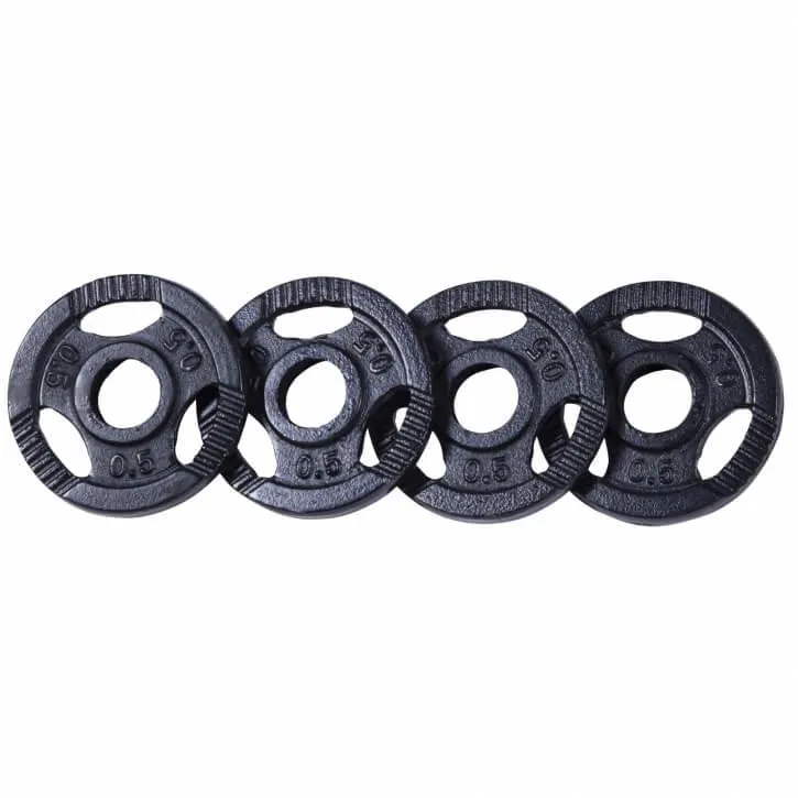 Hantelscheibe Guss Gripper Schwarz 0.5-20 KG