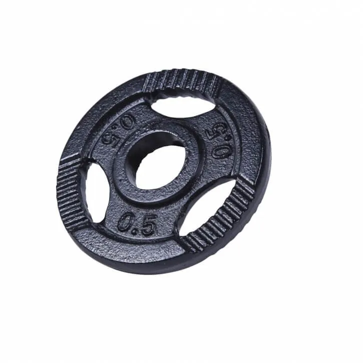Hantelscheibe Guss Gripper Schwarz 0.5-20 KG
