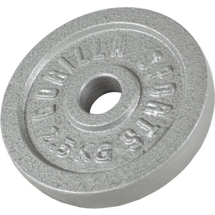 Kurzhantelset Gusseisen 30 kg Silber