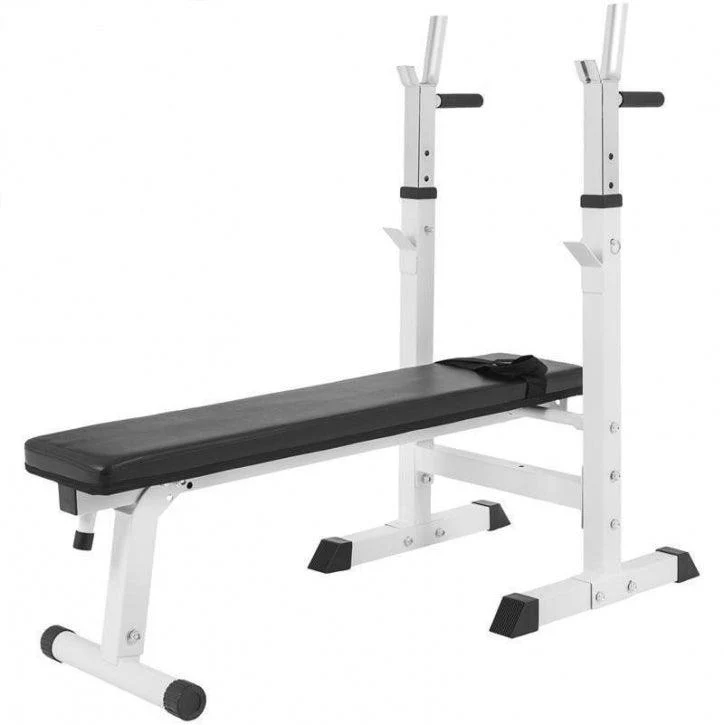 Hantelbank Gusseisenset weiss 108 kg
