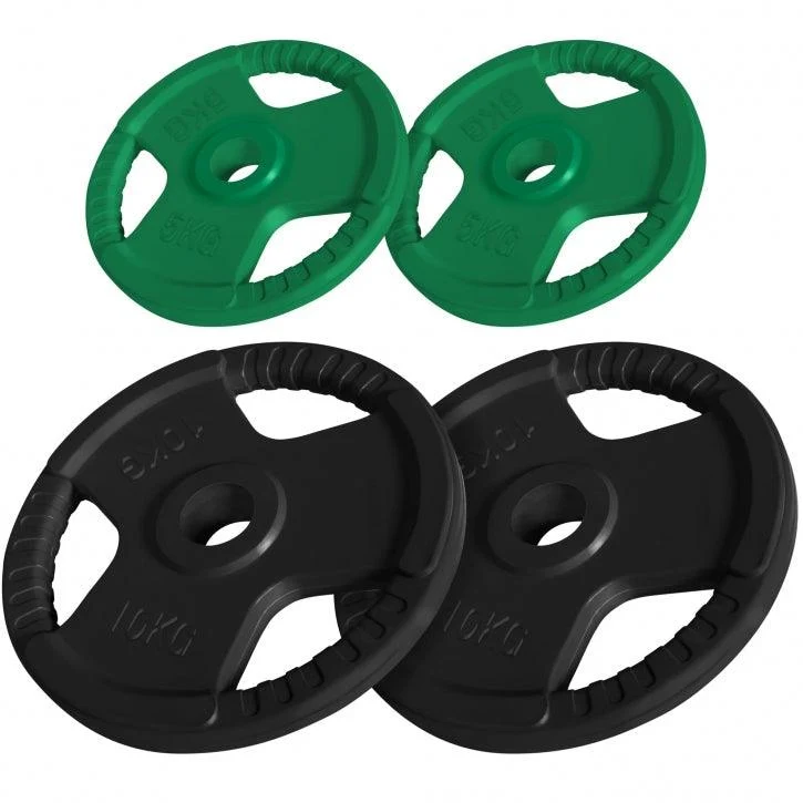 Hantelscheibe 50/51mm Olympia Gummi Gripper 1.25-30 KG