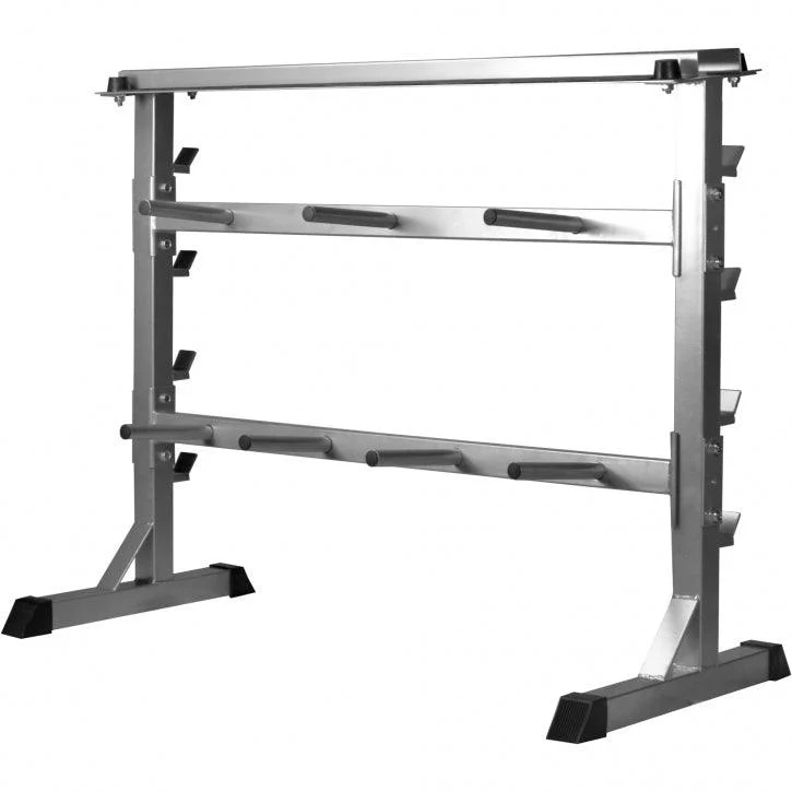 Scheibenständer Hantelständer Hantelablage 30/31mm silber/schwarz