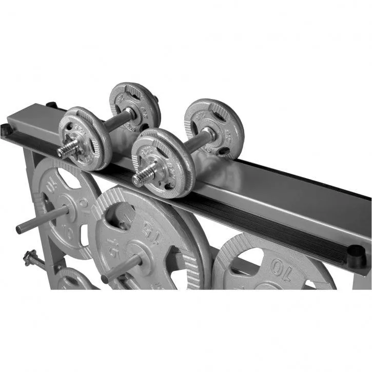 Scheibenständer Hantelständer Hantelablage 30/31mm silber/schwarz