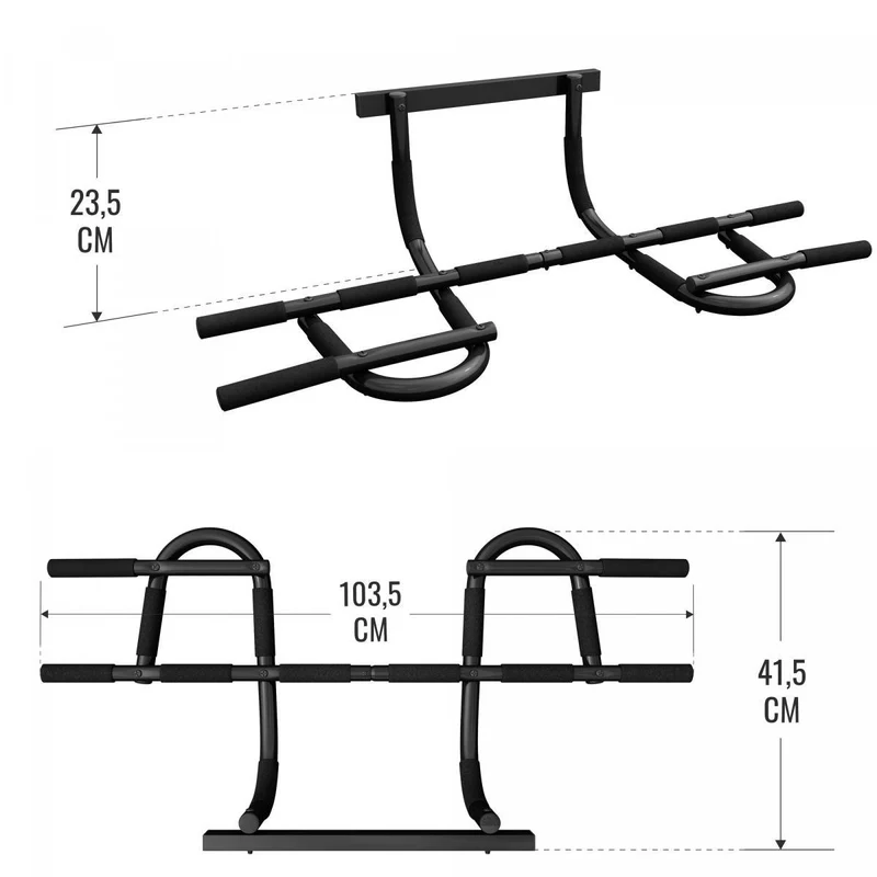 Multifunktions-Pull-up-Bar Schwarz